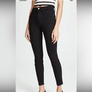 NWOT Frame Ali High Rise Cigarette Black Denim jeans